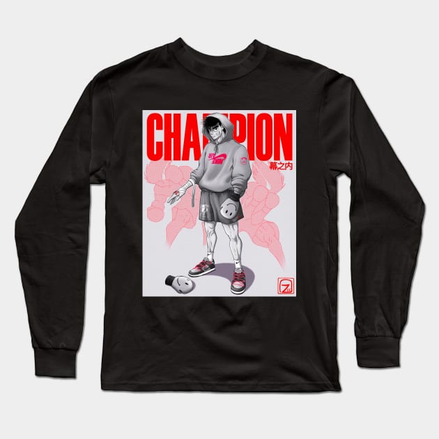 Makunouchi Ippo B/W Long Sleeve T-Shirt by ozeearts